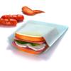 Quotidian Baby Blue Flat Large Greaseproof Paper Sandwich Bags 6 3/4" x 8'' (17 x 20.3cm) Pack of 100 - Party Favors Pastry Food Snack Baggies view 1
