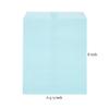 Quotidian Baby Blue Flat Large Greaseproof Paper Sandwich Bags 6 3/4" x 8'' (17 x 20.3cm) Pack of 100 - Party Favors Pastry Food Snack Baggies view 3