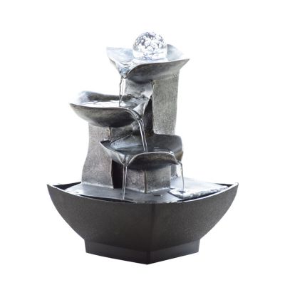 moisture Tabletop Fountain Small Desktop Fountain Tabletop Fountain Waterfall Humidifier for Home Office Bedroom Relaxation Yard Art Decor Indoor Fountain (Color : A)