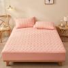 TRGCJGH Mattress Topper Twin Size Thick Mattress Cover Machine Washable Mattress Protector with Deep Pocket Up to 14.5" Depth,Pink-200 * 200cm(78.7 * 78.7in) view 1