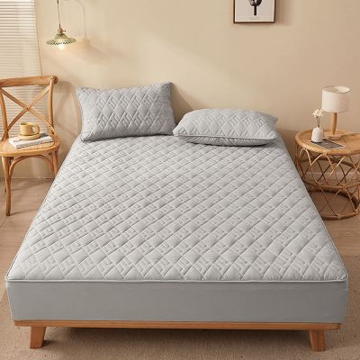 TRGCJGH Mattress Topper Twin Size Thick Mattress Cover Machine Washable Mattress Protector with Deep Pocket Up to 14.5" Depth,Grey-150 * 190cm(59 * 74.8in)