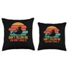 Don't Follow Me You Won't Make It Funny River Kayaking Throw Pillow view 3