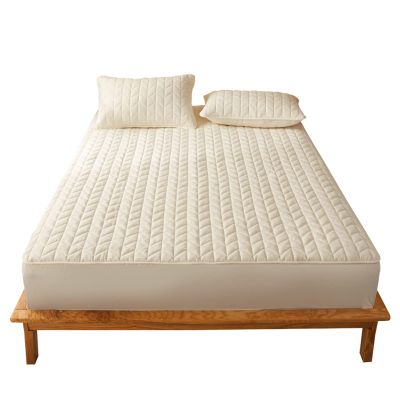 TRGCJGH Mattress Protector Thick Mattress Topper Twin All Season Down Alternative Cozy Bedding with 1.9-14.9 Inch Deep Pocket,White-150 * 200cm(59 * 78.7in)