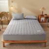 TRGCJGH Mattress Protector Thick Mattress Topper Twin All Season Down Alternative Cozy Bedding with 1.9-14.9 Inch Deep Pocket,Gray-135 * 190cm(53.1 * 74.8in) view 1