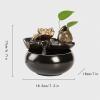 moisture Tabletop Fountain Ceramic Upholstery Table Fountain Home Meditation Table Fountain Suitable for Home, Living Room and Office Indoor Fountain (Color : A) view 2