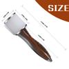 DIUDUS Leather Nylon Hammer, Straight Head Carving Hammer for Handmade Leather Crafts (Brown/Water-Rippled) view 2