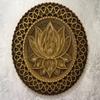 BHDecor Home Wall Decor  Multilayered Laser Cut Carved Elegant Wooden Mandala Hanging MDF Panels for Decoration - Rustic Contemporary Artwork Natural Wood, 11.8 x 11.8 inch (30 x 30cm) view 1