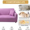 High Stretch Sofa Cover Non Slip Soft Couch Cover Removable Sofa Slipcover with Elastic Bottom for Living Room Bedroom Furniture -purple-1-1 Seater(90-140cm) view 2