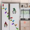 20Pcs Xmas Car Decorations Christmas Reflective Refrigerator Magnets Set 14Pcs Light Bulb Gnome Magnets Stickers Christmas Car Magnetic Stickers with 6Pcs Magnetic Wires for Christmas Decoration view 4