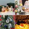 15 Pcs DIY Clear Fillable Christmas Ornaments, 2.36Inch Transparent Shatterproof Plastic Christmas Decorative Balls for Christmas, Halloween, Birthday, Wedding Decor, DIY Crafts Decorations (60 mm) view 3