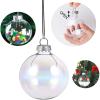 15 Pcs DIY Clear Fillable Christmas Ornaments, 2.36Inch Transparent Shatterproof Plastic Christmas Decorative Balls for Christmas, Halloween, Birthday, Wedding Decor, DIY Crafts Decorations (60 mm) view 4