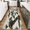 GRAPKS Geometric Design Carpet Runners for Hallway, Kitchen, Bedroom, Entryway, Modern Corridor Passage Narrow Runner Rug 60cm/70cm/80cm/100cm Wide (Size : 2.3 ft x 16.4 ft) view 3