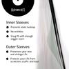 Hudson Hi-Fi 50x Inner & 50x Outer Protective Sleeves for Vinyl & Records Cover Art - Blocks Scratches, Static, Dust, Damage - Acid-Free, Smooth Slide - Fits Single Double Gatefold LP Sleeve view 4