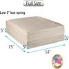 DS Solutions USA Comfort Pedic Firm (Eurotop) PillowTop Full Mattress & Low 5" Height Box Spring with Bed Frame Included - Plush Knit Cover, Orthopedic, Longlasting Comfort view 2