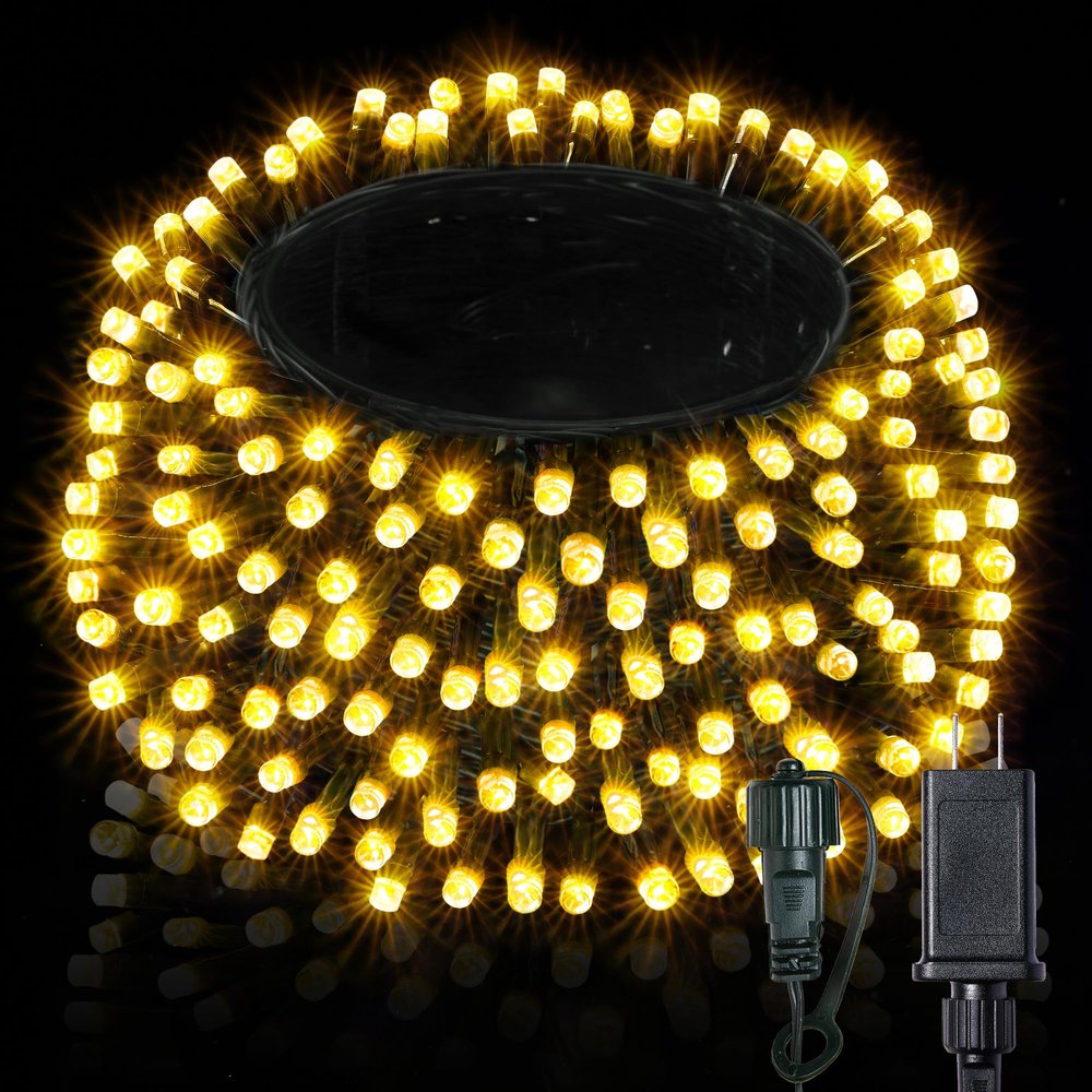 BlcTec Christmas Lights 800 LED 272FT Christmas Tree Lights with 8 Modes, Waterproof, Timer and Connectable Christmas String Lights for Indoor Outdoor Xmas Decorations, Warm White