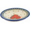 Polmedia Polish Pottery Pasta Bowl 9-inch UNIKAT - Pink Forget Me Not Pattern Handmade in Boleslawiec Poland by Ceramika Artystyczna + Certificate of Authenticity view 2
