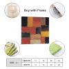 Sean Scully Wall of Light, Red Summer Large Canvas Print Famous Painting Abstract Painting Office Home Wall Art Classroom Library Coffee Shop Wall Decoration Painting Oil on Canvas Print Photo Art Pai view 2