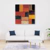 Sean Scully Wall of Light, Red Summer Large Canvas Print Famous Painting Abstract Painting Office Home Wall Art Classroom Library Coffee Shop Wall Decoration Painting Oil on Canvas Print Photo Art Pai view 4