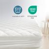 Yatas BEDDING Quilted Mattress Protector,Machine Washable and Easy Care, Superior Protection,100% Natural Cotton Cover and Fluffy Filling,White (California King) - 71"x85" - 14" Deep Pocket view 4