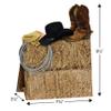 Beistle 4 Piece Three Dimensional Western Theme Centerpieces Wild West Cowboy Party Decorations, 9.5", Multicolor view 3