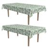 Beistle Big Bucks Tablecovers, 54 x 108, 2 Pieces  Plastic Table Cloth, Casino Theme Party Decorations, Casino Themed Party Supplies, Money Party Decorations, Dollar Bill Table Cloth view 1