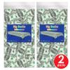 Beistle Big Bucks Tablecovers, 54 x 108, 2 Pieces  Plastic Table Cloth, Casino Theme Party Decorations, Casino Themed Party Supplies, Money Party Decorations, Dollar Bill Table Cloth view 2