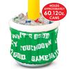Beistle 3 Piece Novelty Inflatable Goal Post Drink Coolers with Football Decorations Game Day Party Beverage Holders, 74" x 28", Green/Yellow/White/Brown/Orange view 4