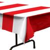 Beistle Red & White Stripes Tablecovers, 54 x 108, 2 Pieces  Plastic Table Cloth, Carnival Theme Party Decorations, Circus Decorations, Carnival Table Cloths, Independence Day view 4