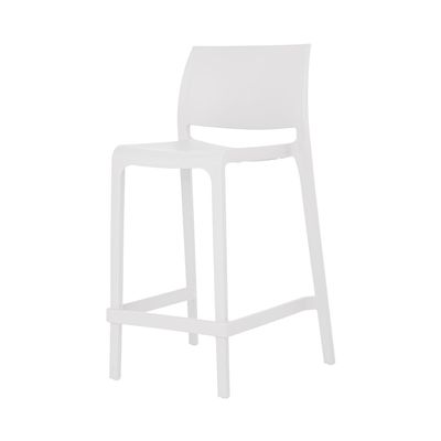 Lagoon Sensilla Stack-Able Counter Stool - 2 Pcs/Set (White)