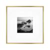 MCS Master & Co. Foundry Metal 18x18 Matted Picture Frame with 8x8 Photo Display, Brass Vertical & Horizontal Wall Hanging Frame for Photos & Artwork (1-Pack) view 1