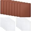 8 Pcs Silicone Dehydrator Mats 10 Pcs Mesh Screen Dehydrator Sheets Nonstick Reusable Fruit Dryer Trays for Jerky Fruit Herbs Flax Crackers Crust Tray view 1