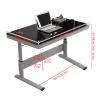 Study Computer Desk Home Study Lifting Table Standing Office PC Desk Height-adjustable Manual Lifting Writing Workstation Desk with Drawer Modern Minimalist Gaming Table Home Office Writing Desk view 2
