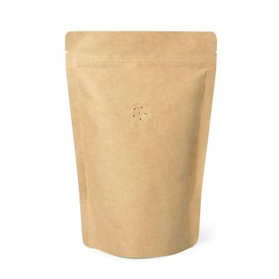 Muka 50 PCS 16 OZ Coffee Bags, Kraft Coffee Bags, Reusable High Barrier Coffee Bags