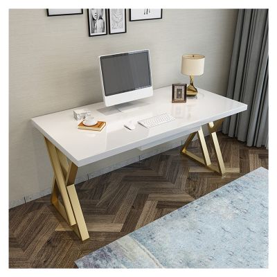 Study Computer Desk Home Office Desk Paint Panel Rugged Study Room Workstation Modern Light Luxury Writing Study Desk Desktop PC Desk with Drawer Home Office Writing Desk ( Table length : 1.6 meters )