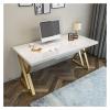 Study Computer Desk Home Office Desk Paint Panel Rugged Study Room Workstation Modern Light Luxury Writing Study Desk Desktop PC Desk with Drawer Home Office Writing Desk ( Table length : 1.6 meters ) view 1