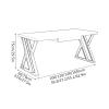 Study Computer Desk Home Office Desk Paint Panel Rugged Study Room Workstation Modern Light Luxury Writing Study Desk Desktop PC Desk with Drawer Home Office Writing Desk ( Table length : 1.6 meters ) view 2