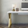 Study Computer Desk Home Office Desk Paint Panel Rugged Study Room Workstation Modern Light Luxury Writing Study Desk Desktop PC Desk with Drawer Home Office Writing Desk ( Table length : 1.6 meters ) view 3