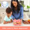 Bentgo Kids Bento-Style 5-Compartment Leak-Proof Lunch Box - Ideal Portion Sizes for Ages 3 to 7 - Durable, Drop-Proof, Dishwasher Safe, PFAS & BPA-Free & Made with Food-Safe Materials (Coral) view 2