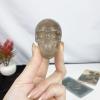1.96 inches Smoky Quartz Skull Hand-Carved Aura Ornaments view 2
