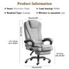 Executive Chair Commercial Desk Chair Study Swivel Lift Computer Chair, Office Lunch Break Executive Chair, Comfortable Managerial Chair with Footrest, Easy to Install view 2