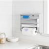 6 In 1 Plastic Wrap Organizer With Cutter,Food Dispensers Wall Mounted Non-porous Plastic Packaging Cutting Machine Suitable For Food, Fruit And Vegetable Packaging In Kitchens,supermarkets,restaurant view 3