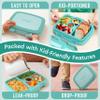 Bentgo Kids Bento-Style 5-Compartment Leak-Proof Lunch Box - Ideal Portion Sizes for Ages 3 to 7 - Durable, Drop-Proof, Dishwasher Safe, PFAS & BPA-Free & Made with Food-Safe Materials (Seafoam) view 4