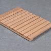 ZXCVBAS Teak Shower Mat, Luxury Spa Mat, Wooden Mat for Bathtub,Bamboo Bath Mat for Bathroom Floor, Outdoor Shower,Anti-Slip Wooden Bath Mat,Protective Water-Resistant Coating,60x100cm/24x39in view 4