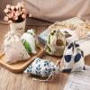 KISSITTY 50pcs Leaf & Flower Pattern Printed Drawstring Bags Gift Packing Pouches Cloth Storage Bags for Jewelry Gifts Birthday Party Favors Wrapping 5.11-5.51x3.74-3.93inch view 3