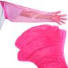 Patelai 50 Pcs Disposable Dressing Gutting Gloves 1.6 Mil Shoulder Length Hunting Field Dressing Glove for Deer Cleaning Gutt(Pink) view 1