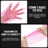 Patelai 50 Pcs Disposable Dressing Gutting Gloves 1.6 Mil Shoulder Length Hunting Field Dressing Glove for Deer Cleaning Gutt(Pink) view 3