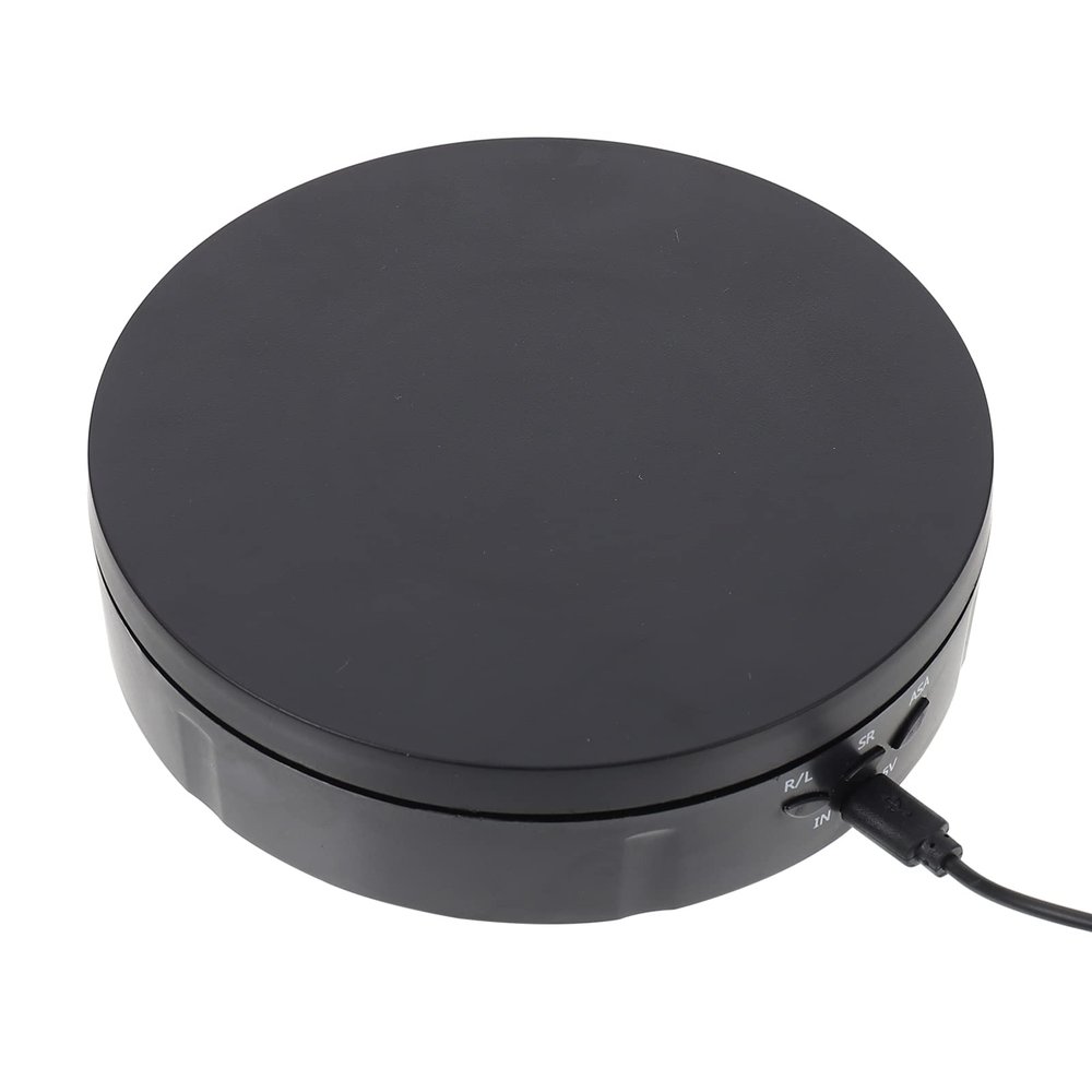 FOMIYES 360 Electric Rotatable Stand Abs Material Turntable for Boutique Display