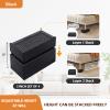 JONHWI Bed Risers, Furniture Risers 3 inch, Heavy Duty Raise Blocks for Bed Couch Desk Sofa Table, Adjustable Lifters Support up to 1300 Lbs (Black, 4 Pack Set) view 3