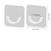 2/4PCS Shower Curtain Rod Mount Holder for Wall Adhesive Bathroom Shower Rod Tension Retainer No Drilling Stick for Closet,Small,2pcs view 2