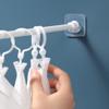 2/4PCS Shower Curtain Rod Mount Holder for Wall Adhesive Bathroom Shower Rod Tension Retainer No Drilling Stick for Closet,Small,2pcs view 4